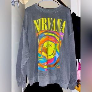 Nirvana Dark Grey Crewneck